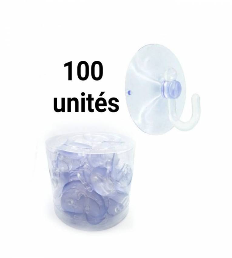 Crochet à ventouse petite 100 unités